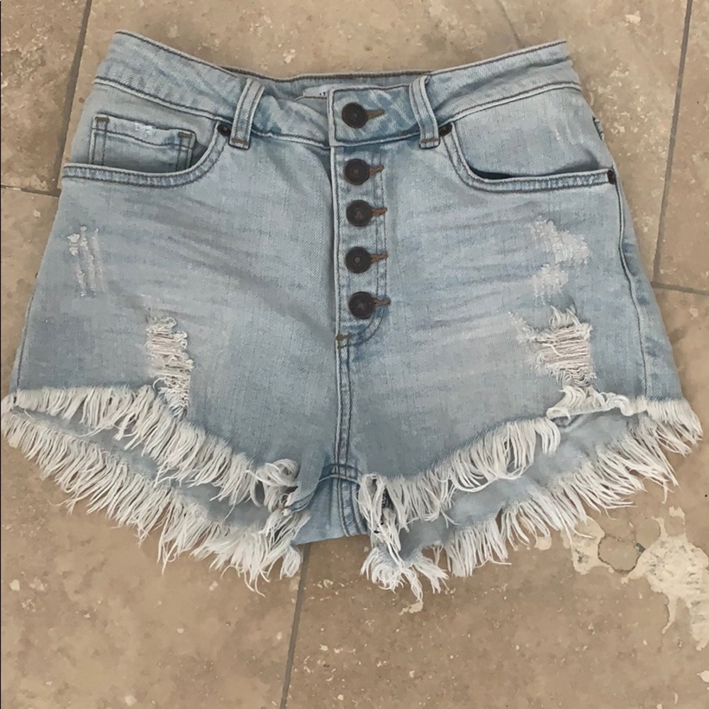 JUSTUSA highwaist jean shorts XS